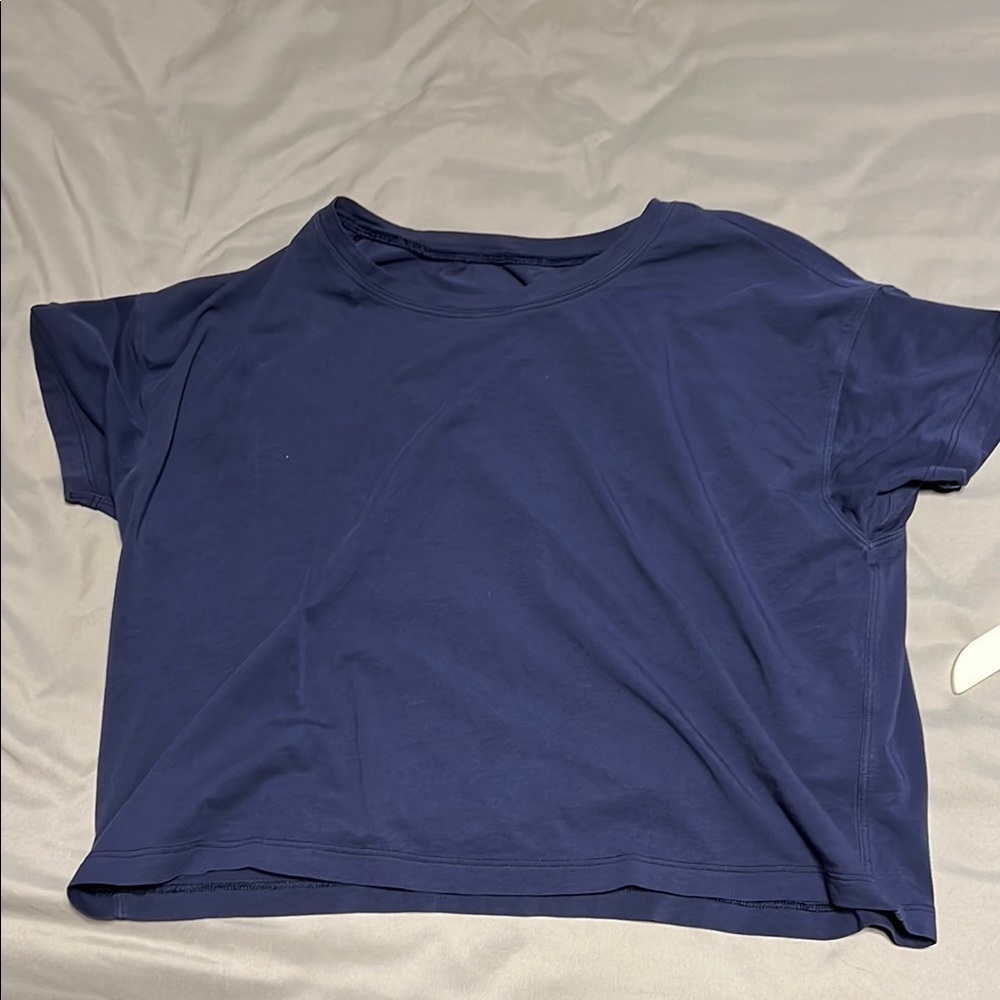 Navy Blue lululemon crop top